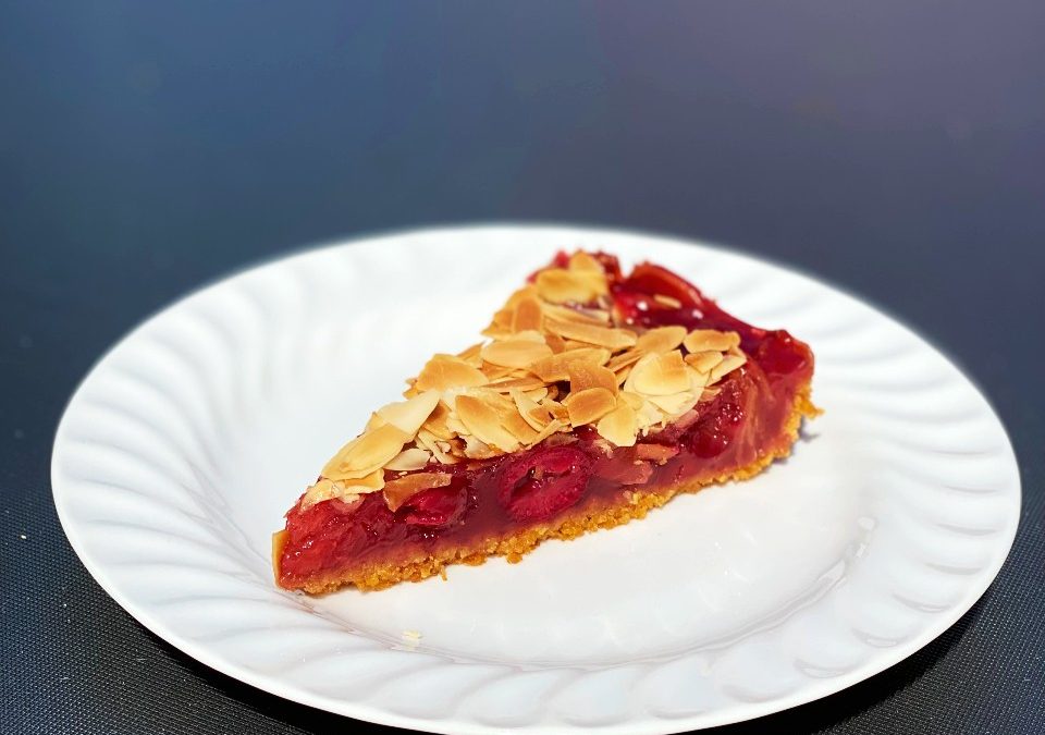 Kirsch-Weichsel Tarte vegan, lactose-,gluten-free