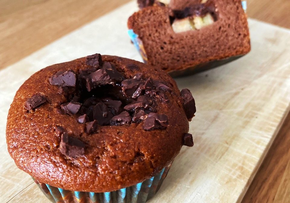 Banane-Schokolade Muffin vegan